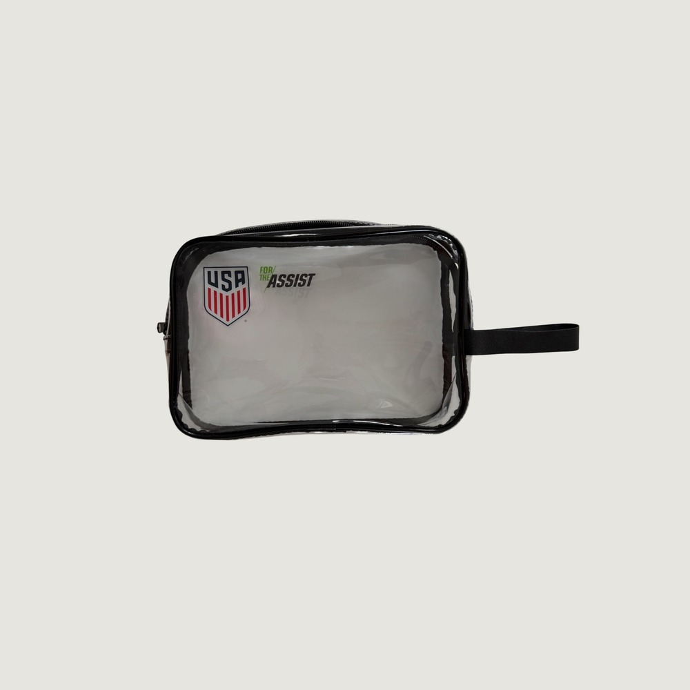 US Soccer Clear Stadium Bag For The Assist USA Crest Travel Toiletry Pouch